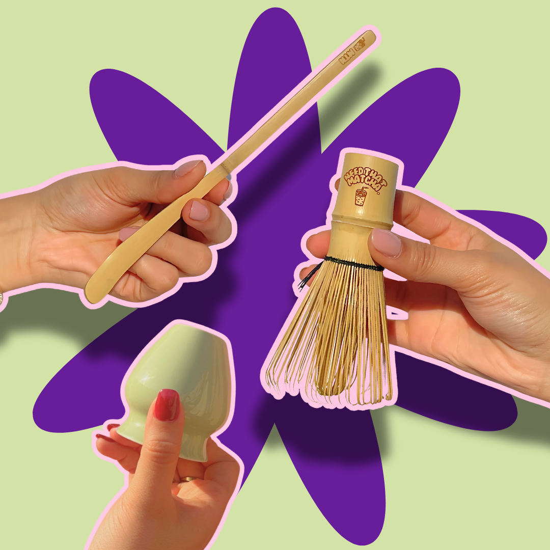 Set Frusta E Cucchiaio Matcha In Bambù – Kumiko – Cerimonia Del Tè Giapponese - 2